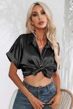 Load image into Gallery viewer, Collared Neck Short Sleeve Shirt