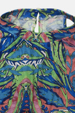 Load image into Gallery viewer, Plus Size Printed Tie Waist Jumpsuit with Pockets
