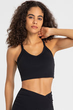 Load image into Gallery viewer, Crisscross Back V-Neck Sports Bra