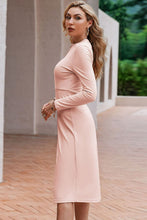 Load image into Gallery viewer, Round Neck Button Detail Dress