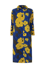 Load image into Gallery viewer, Floral Pleated Side Slit Shirt Dress (Belt Not Included)