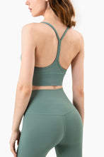 Load image into Gallery viewer, Breathable Racerback Halter Neck Sports Bra