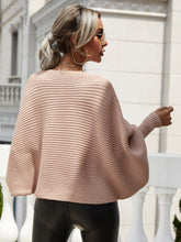 Load image into Gallery viewer, Horizontal Ribbing Dolman Sleeve Sweater