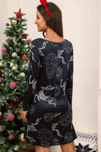 Load image into Gallery viewer, Full Size Christmas Long Sleeve Dress