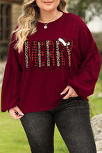 Load image into Gallery viewer, Plus Size MERRY CHRISTMAS Dropped Shoulder Top
