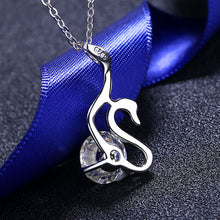 Load image into Gallery viewer, 2 Carat Moissanite 925 Sterling Silver Necklace