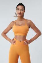Load image into Gallery viewer, Crisscross Spaghetti Strap Active Bra