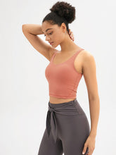 Load image into Gallery viewer, Scoop Neck Wide Strap Active Tank