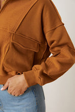 Load image into Gallery viewer, Half Zip Long Sleeve Sweatshirt with Pockets