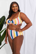 Load image into Gallery viewer, Marina West Swim Take A Dip Twist High-Rise Bikini in Stripe