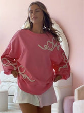 Load image into Gallery viewer, Graphic Round Neck Dropped Shoulder Sweatshirt