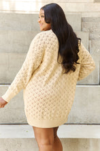 Load image into Gallery viewer, HEYSON Breezy Days Full Size Open Front Sweater Cardigan