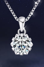 Load image into Gallery viewer, 1 Carat Moissanite Pendant Platinum-Plated Necklace