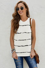 Load image into Gallery viewer, Striped Round Neck Tank