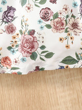 Load image into Gallery viewer, Floral Print Frill Trim Flounce Sleeve Dress