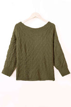 Load image into Gallery viewer, Boat Neck Long Sleeve Sweater