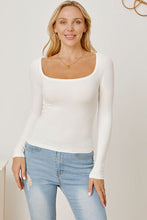 Load image into Gallery viewer, Square Neck Long Sleeve T-Shirt