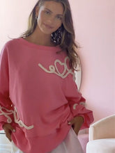 Load image into Gallery viewer, Graphic Round Neck Dropped Shoulder Sweatshirt