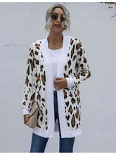 Load image into Gallery viewer, Leopard Open Front Cardigan