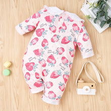 Load image into Gallery viewer, Baby Girl Printed Collared Jumpsuit