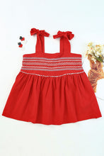 Load image into Gallery viewer, Embroidered Tie-Shoulder Babydoll Tank