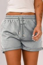Load image into Gallery viewer, Drawstring Cuffed Shorts with Pockets