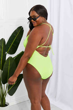 Load image into Gallery viewer, Marina West Swim High Tide One-Piece in Lemon-Lime