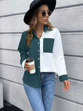 Load image into Gallery viewer, Color Block Button Down Shirt