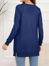 Load image into Gallery viewer, Button Down Slit Longline Cardigan