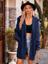 Load image into Gallery viewer, Dropped Shoulder Long Sleeve Cardigan