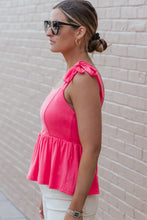 Load image into Gallery viewer, Tie Shoulder Babydoll Tank
