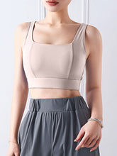 Load image into Gallery viewer, Square Neck Wide Strap Active Bra