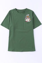 Load image into Gallery viewer, Graphic Round Neck Pocket Tee