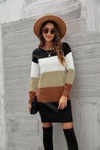 Load image into Gallery viewer, Striped Sweater Dress