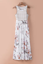 Load image into Gallery viewer, Floral Striped Print Sleeveless Maxi Dress