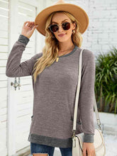 Load image into Gallery viewer, Round Neck Long Sleeve Blouse