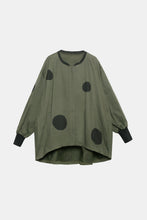 Load image into Gallery viewer, Large Scale Polka Dot Zip Up Jacket