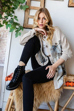 Load image into Gallery viewer, Reborn J Plaid Button Up Long Sleeve Shacket