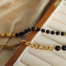 Load image into Gallery viewer, Bead Detail Chunky Chain Necklace