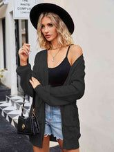 Load image into Gallery viewer, Cable-Knit Long Sleeve Cardigan