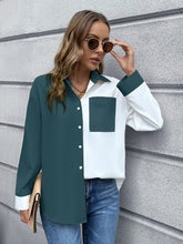 Load image into Gallery viewer, Color Block Button Down Shirt