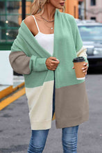 Load image into Gallery viewer, Color Block Long Sleeve Cardigan