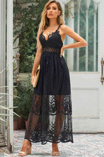 Load image into Gallery viewer, Lace Crisscross Back Sleeveless Maxi Dress
