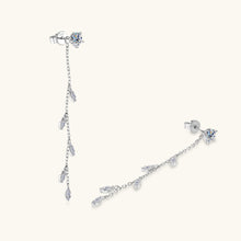 Load image into Gallery viewer, 1.38 Carat Moissanite 925 Sterling Silver Leaf Earrings