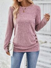 Load image into Gallery viewer, Round Neck Long Sleeve T-Shirt