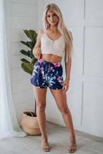 Load image into Gallery viewer, Printed Drawstring Elastic Waist Shorts