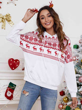 Load image into Gallery viewer, Christmas Drawstring Hoodie with Pocket