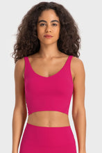Load image into Gallery viewer, Deep V-Neck Crop Sports Bra