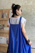 Load image into Gallery viewer, Slit Overall Dress with Pockets