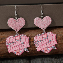 Load image into Gallery viewer, Heart Shape Wooden Earrings